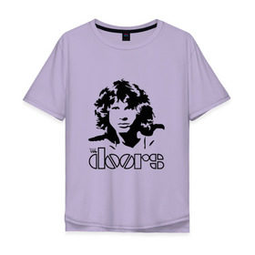 Мужская футболка хлопок Oversize с принтом The Doors в Белгороде, 100% хлопок | свободный крой, круглый ворот, “спинка” длиннее передней части | jim morrison | группа | двери | джим моррисон | дорз | дорс | зе дорс