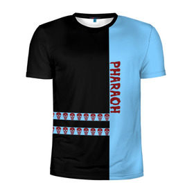 Мужская футболка 3D спортивная с принтом Pharaoh в Белгороде, 100% полиэстер с улучшенными характеристиками | приталенный силуэт, круглая горловина, широкие плечи, сужается к линии бедра | pharaoh | rap | битмейкер | голубин | реп | рэп | фараон | фристайл | хип хоп | хипхоп