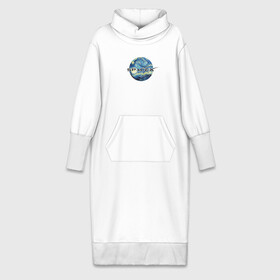 Платье удлиненное хлопок с принтом Space X в Белгороде,  |  | ван гог | илон | илон маск | искусство | космос | лунная ночь | маск | небо | прикольная | технологии | тренд
