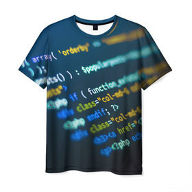 Мужская футболка 3D с принтом Programming collection в Белгороде, 100% полиэфир | прямой крой, круглый вырез горловины, длина до линии бедер | c++ | html | php | код | компьютеры | программист | технологии | хакер | цифры