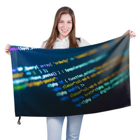 Флаг 3D с принтом Programming collection в Белгороде, 100% полиэстер | плотность ткани — 95 г/м2, размер — 67 х 109 см. Принт наносится с одной стороны | c++ | html | php | код | компьютеры | программист | технологии | хакер | цифры