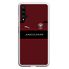 Чехол для Honor 20 с принтом Jaguar в Белгороде, Силикон | Область печати: задняя сторона чехла, без боковых панелей | c x17 | c x75 concept | c xf | cars | e pace | f pace | jaguar | land | r d6 | r2 | r3 | r4 | r5 | rover. r1 | xkr 75 | авто | автомобиль | знак | лого | машина | символ | тачка | эмблема | ягуар