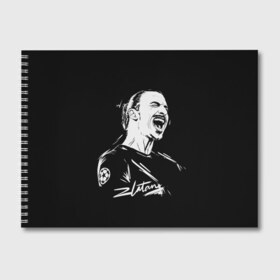 Альбом для рисования с принтом Zlatan Ibrahimovic в Белгороде, 100% бумага
 | матовая бумага, плотность 200 мг. | football | златан ибрагимович | игрок | сборная швеции | футбол | футболист