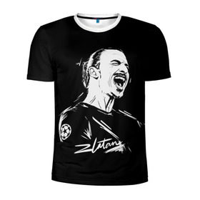 Мужская футболка 3D спортивная с принтом Zlatan Ibrahimovic в Белгороде, 100% полиэстер с улучшенными характеристиками | приталенный силуэт, круглая горловина, широкие плечи, сужается к линии бедра | football | златан ибрагимович | игрок | сборная швеции | футбол | футболист
