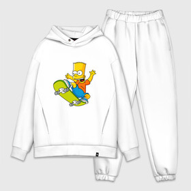 Мужской костюм хлопок OVERSIZE с принтом Bart Simpson в Белгороде,  |  | bart | family | homer | lisa | school | simpsons | springfield | анимация | барт | гомер | желтый | комедия | лентяй | лиза | мардж | мульт | мультфильм | мэгги | отец | пончик | ребенок | родители | семья | сериал | симпсоны | смех