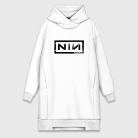 Платье-худи хлопок с принтом NIN в Белгороде,  |  | nin | nine inch nails | niи | аттикус росс | группа | девятидюймовые гвозди | дэнс | индастриал | инцч | инч | ич | метал | наин | най | найн | найн инч нэйлз | нин | нине | нэйлз | рок | трент резнор