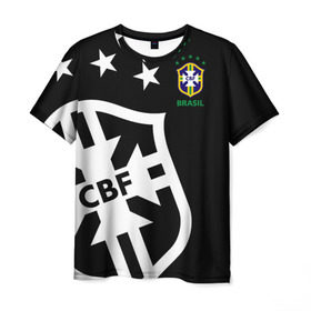 Мужская футболка 3D с принтом Brazil Exclusive в Белгороде, 100% полиэфир | прямой крой, круглый вырез горловины, длина до линии бедер | Тематика изображения на принте: бразилии | бразилия | европы | мира | сборная | форма | футбол | чемпионат