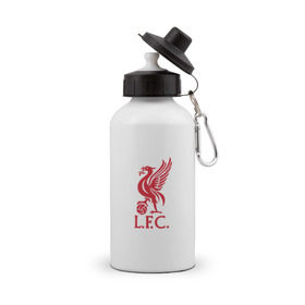 Бутылка спортивная с принтом FC Liverpool в Белгороде, металл | емкость — 500 мл, в комплекте две пластиковые крышки и карабин для крепления | liverpool | англия | ливерпуль | лига чемпионов | чемпионат