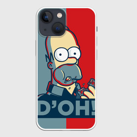 Чехол для iPhone 13 mini с принтом Homer Simpson (DOH) в Белгороде,  |  | bart | doh | homer | homer simpson | hope | hope poster | lisa | march | poster | simpsons | барт. лиза | гомер | мардж | мегги | пончик | пончик и гомер | симпсоны