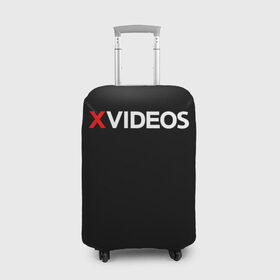 Чехол для чемодана 3D с принтом Xvideos в Белгороде, 86% полиэфир, 14% спандекс | двустороннее нанесение принта, прорези для ручек и колес | xvideos