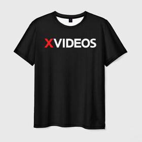 Мужская футболка 3D с принтом Xvideos в Белгороде, 100% полиэфир | прямой крой, круглый вырез горловины, длина до линии бедер | xvideos