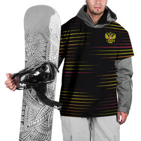 Накидка на куртку 3D с принтом RUSSIA - Multi-colored stripes в Белгороде, 100% полиэстер |  | 