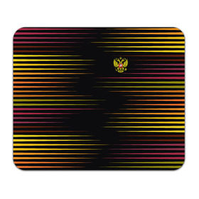 Коврик прямоугольный с принтом RUSSIA - Multi-colored stripes в Белгороде, натуральный каучук | размер 230 х 185 мм; запечатка лицевой стороны | 