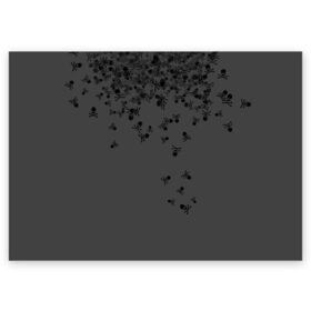Поздравительная открытка с принтом Noctis Lucis Caelum в Белгороде, 100% бумага | плотность бумаги 280 г/м2, матовая, на обратной стороне линовка и место для марки
 | Тематика изображения на принте: final fantasy xv | кости | кэлум | люцис | ноктис | серый | череп | черный