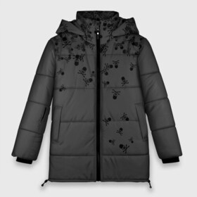 Женская зимняя куртка 3D с принтом Noctis Lucis Caelum в Белгороде, верх — 100% полиэстер; подкладка — 100% полиэстер; утеплитель — 100% полиэстер | длина ниже бедра, силуэт Оверсайз. Есть воротник-стойка, отстегивающийся капюшон и ветрозащитная планка. 

Боковые карманы с листочкой на кнопках и внутренний карман на молнии | Тематика изображения на принте: final fantasy xv | кости | кэлум | люцис | ноктис | серый | череп | черный