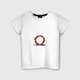 Детская футболка хлопок с принтом God of War в Белгороде, 100% хлопок | круглый вырез горловины, полуприлегающий силуэт, длина до линии бедер | Тематика изображения на принте: 