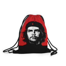 Рюкзак-мешок 3D с принтом Che Guevara в Белгороде, 100% полиэстер | плотность ткани — 200 г/м2, размер — 35 х 45 см; лямки — толстые шнурки, застежка на шнуровке, без карманов и подкладки | 