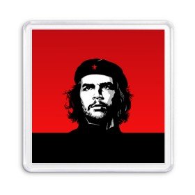 Магнит 55*55 с принтом Che Guevara в Белгороде, Пластик | Размер: 65*65 мм; Размер печати: 55*55 мм | Тематика изображения на принте: 