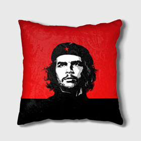 Подушка 3D с принтом Che Guevara в Белгороде, наволочка – 100% полиэстер, наполнитель – холлофайбер (легкий наполнитель, не вызывает аллергию). | состоит из подушки и наволочки. Наволочка на молнии, легко снимается для стирки | 