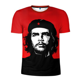 Мужская футболка 3D спортивная с принтом Che Guevara в Белгороде, 100% полиэстер с улучшенными характеристиками | приталенный силуэт, круглая горловина, широкие плечи, сужается к линии бедра | 