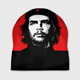 Шапка 3D с принтом Che Guevara в Белгороде, 100% полиэстер | универсальный размер, печать по всей поверхности изделия | 