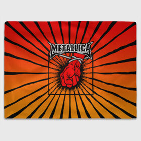 Плед 3D с принтом Metallica в Белгороде, 100% полиэстер | закругленные углы, все края обработаны. Ткань не мнется и не растягивается | anger | fans | metall | metallica | st | альбом | альбома | группа | логотип | металл | металлика | обложка | фанат