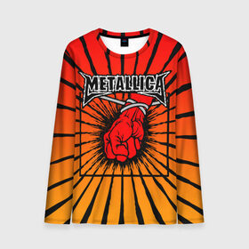 Мужской лонгслив 3D с принтом Metallica в Белгороде, 100% полиэстер | длинные рукава, круглый вырез горловины, полуприлегающий силуэт | Тематика изображения на принте: anger | fans | metall | metallica | st | альбом | альбома | группа | логотип | металл | металлика | обложка | фанат