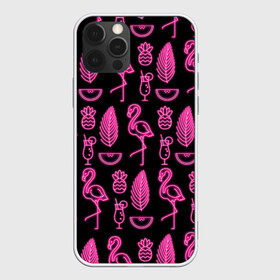 Чехол для iPhone 12 Pro Max с принтом Светящийся фламинго в Белгороде, Силикон |  | Тематика изображения на принте: африка | крылья | мода | прикольные | природа | птица | розовый | фламинго | цвет | яркие