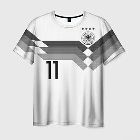 Мужская футболка 3D с принтом Reus home WC 2018 в Белгороде, 100% полиэфир | прямой крой, круглый вырез горловины, длина до линии бедер | cup | fifa | marco | reus | russia | world | германия | марко | мира | ройс | россия | фифа | чемпионат | чемпионы