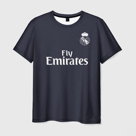 Мужская футболка 3D с принтом Bale away 18-19 в Белгороде, 100% полиэфир | прямой крой, круглый вырез горловины, длина до линии бедер | bale | champions | gareth | league | madrid | real | spain | бейл | гарет | испания | лига | мадрид | реал | чемпионов