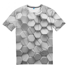 Мужская футболка 3D с принтом Геометрическая живопись в Белгороде, 100% полиэфир | прямой крой, круглый вырез горловины, длина до линии бедер | Тематика изображения на принте: cube | cubisme | коллаж | куб | кубизм | пабло | пикассо | сезанновский | синтетический