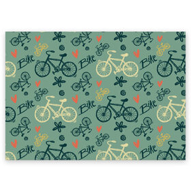 Поздравительная открытка с принтом Велосипед Текстура в Белгороде, 100% бумага | плотность бумаги 280 г/м2, матовая, на обратной стороне линовка и место для марки
 | Тематика изображения на принте: байк | велик | вело | велосипед | велосипеды | велоспорт | с велосипедом | спорт