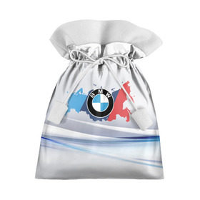 Подарочный 3D мешок с принтом BMW BRAND SPORT в Белгороде, 100% полиэстер | Размер: 29*39 см | Тематика изображения на принте: 