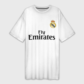 Платье-футболка 3D с принтом Ramos home 18 19 в Белгороде,  |  | champions | league | madrid | ramos | real | sergio | spain | испания | лига | мадрид | рамос | реал | серхио | чемпионов
