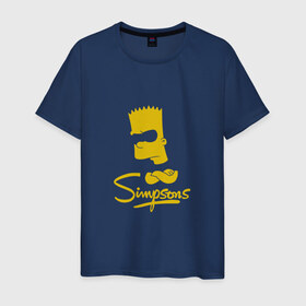Мужская футболка хлопок с принтом Simpsons в Белгороде, 100% хлопок | прямой крой, круглый вырез горловины, длина до линии бедер, слегка спущенное плечо. | bart | cимпсоны | doh | family | homer | lisa | meh | school | simpsons | springfield | анимация | барт | гомер | желтый | комедия | лентяй | лиза | мардж | мульт | мультфильм | мэгги | отец | пончик | ребенок | родители | семья | сериал