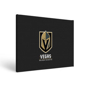 Холст прямоугольный с принтом Vegas Golden Knights в Белгороде, 100% ПВХ |  | 