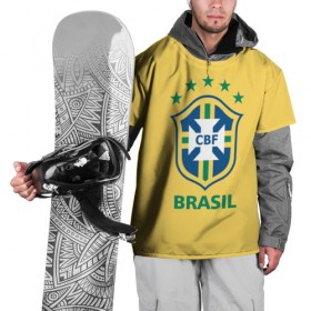 Накидка на куртку 3D с принтом Сборная Бразилии в Белгороде, 100% полиэстер |  | сборная бразилии | футбол