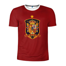 Мужская футболка 3D спортивная с принтом Сборная Испании в Белгороде, 100% полиэстер с улучшенными характеристиками | приталенный силуэт, круглая горловина, широкие плечи, сужается к линии бедра | сборная испании | футбол