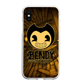 Чехол для iPhone XS Max матовый с принтом Bendy and the ink machine (33) в Белгороде, Силикон | Область печати: задняя сторона чехла, без боковых панелей | bendy | bendy and the ink machine | бенди | бенди и чернильная машина