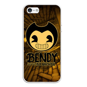 Чехол для iPhone 5/5S матовый с принтом Bendy and the ink machine (33) в Белгороде, Силикон | Область печати: задняя сторона чехла, без боковых панелей | Тематика изображения на принте: bendy | bendy and the ink machine | бенди | бенди и чернильная машина