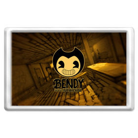 Магнит 45*70 с принтом Bendy and the ink machine (33) в Белгороде, Пластик | Размер: 78*52 мм; Размер печати: 70*45 | bendy | bendy and the ink machine | бенди | бенди и чернильная машина