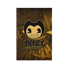 Обложка для паспорта матовая кожа с принтом Bendy and the ink machine (33) в Белгороде, натуральная матовая кожа | размер 19,3 х 13,7 см; прозрачные пластиковые крепления | bendy | bendy and the ink machine | бенди | бенди и чернильная машина