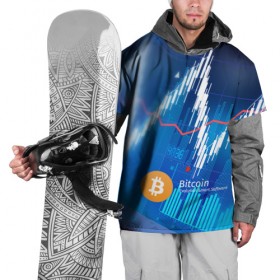 Накидка на куртку 3D с принтом Bitcoin в Белгороде, 100% полиэстер |  | Тематика изображения на принте: 