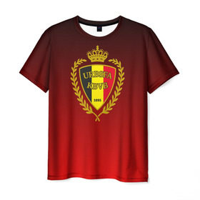 Мужская футболка 3D с принтом Сборная Бельгии в Белгороде, 100% полиэфир | прямой крой, круглый вырез горловины, длина до линии бедер | сборная бельгии | футбол  | чемпионат мира