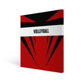 Холст квадратный с принтом Volleyball в Белгороде, 100% ПВХ |  | sport | volleyball | волейбол | спорт