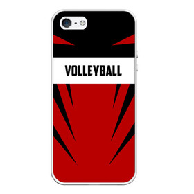 Чехол для iPhone 5/5S матовый с принтом Volleyball в Белгороде, Силикон | Область печати: задняя сторона чехла, без боковых панелей | sport | volleyball | волейбол | спорт
