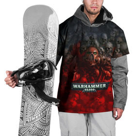 Накидка на куртку 3D с принтом Warhammer 40000: Dawn Of War в Белгороде, 100% полиэстер |  | relic entertainment | warhammer 40000: dawn of war | черепа