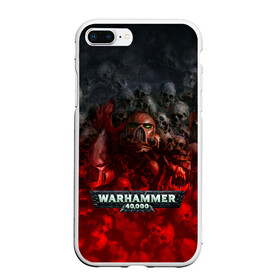 Чехол для iPhone 7Plus/8 Plus матовый с принтом Warhammer 40000 Dawn Of War в Белгороде, Силикон | Область печати: задняя сторона чехла, без боковых панелей | relic entertainment | warhammer 40000: dawn of war | черепа