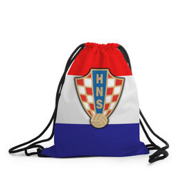 Рюкзак-мешок 3D с принтом Сборная Хорватии флаг в Белгороде, 100% полиэстер | плотность ткани — 200 г/м2, размер — 35 х 45 см; лямки — толстые шнурки, застежка на шнуровке, без карманов и подкладки | европы | хорватия | чемпионат мира | чм
