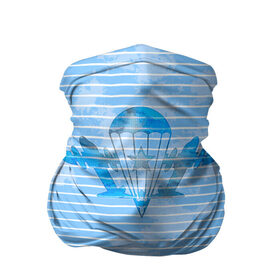 Бандана-труба 3D с принтом ВДВ в Белгороде, 100% полиэстер, ткань с особыми свойствами — Activecool | плотность 150‒180 г/м2; хорошо тянется, но сохраняет форму | вдв | голубая | никто кроме нас | парашют | полоски | самолеты | тельняшка